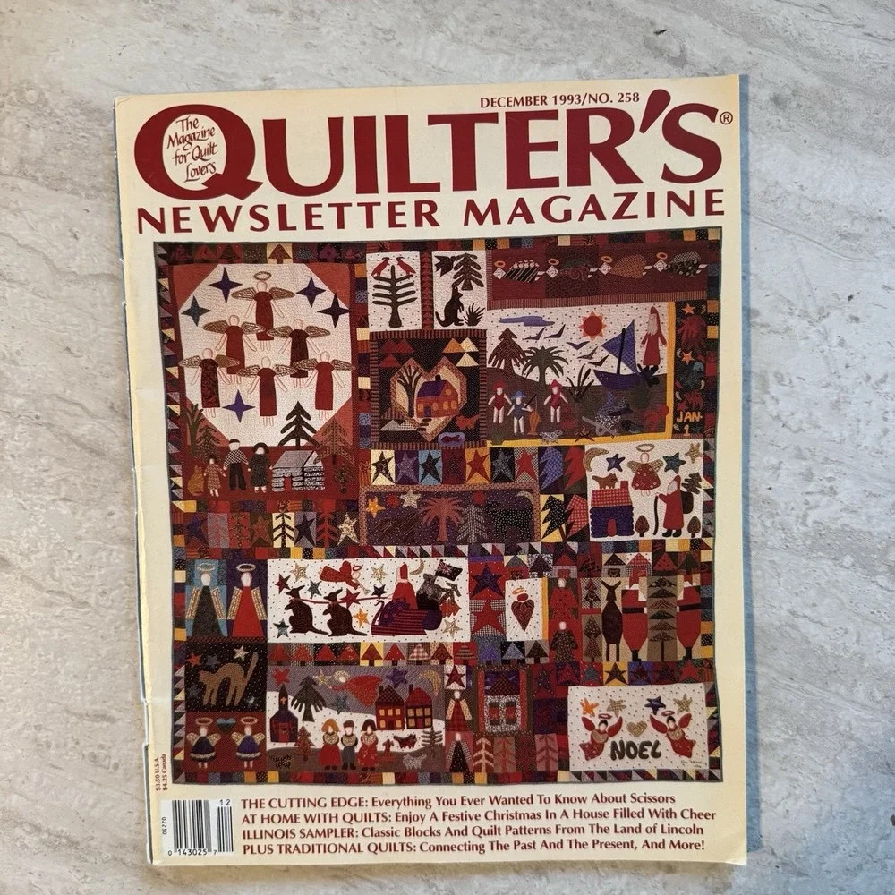 Quilter's Newsletter Magazine October 1993  Number 258 Vintage Grannycore‎ Fall